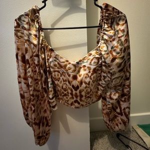 Very very gently used cropped blouse